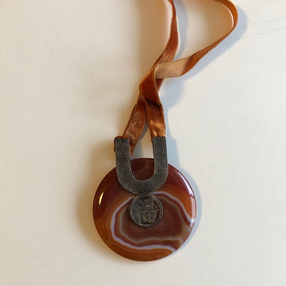 Vintage Chinese Stone Necklace